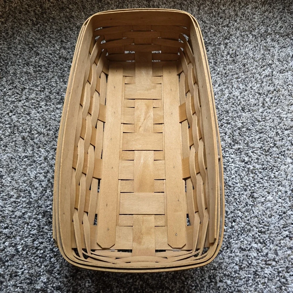 Longaberger 2002 Bread Vanity Basket  Divided‎ Plastic Protectors